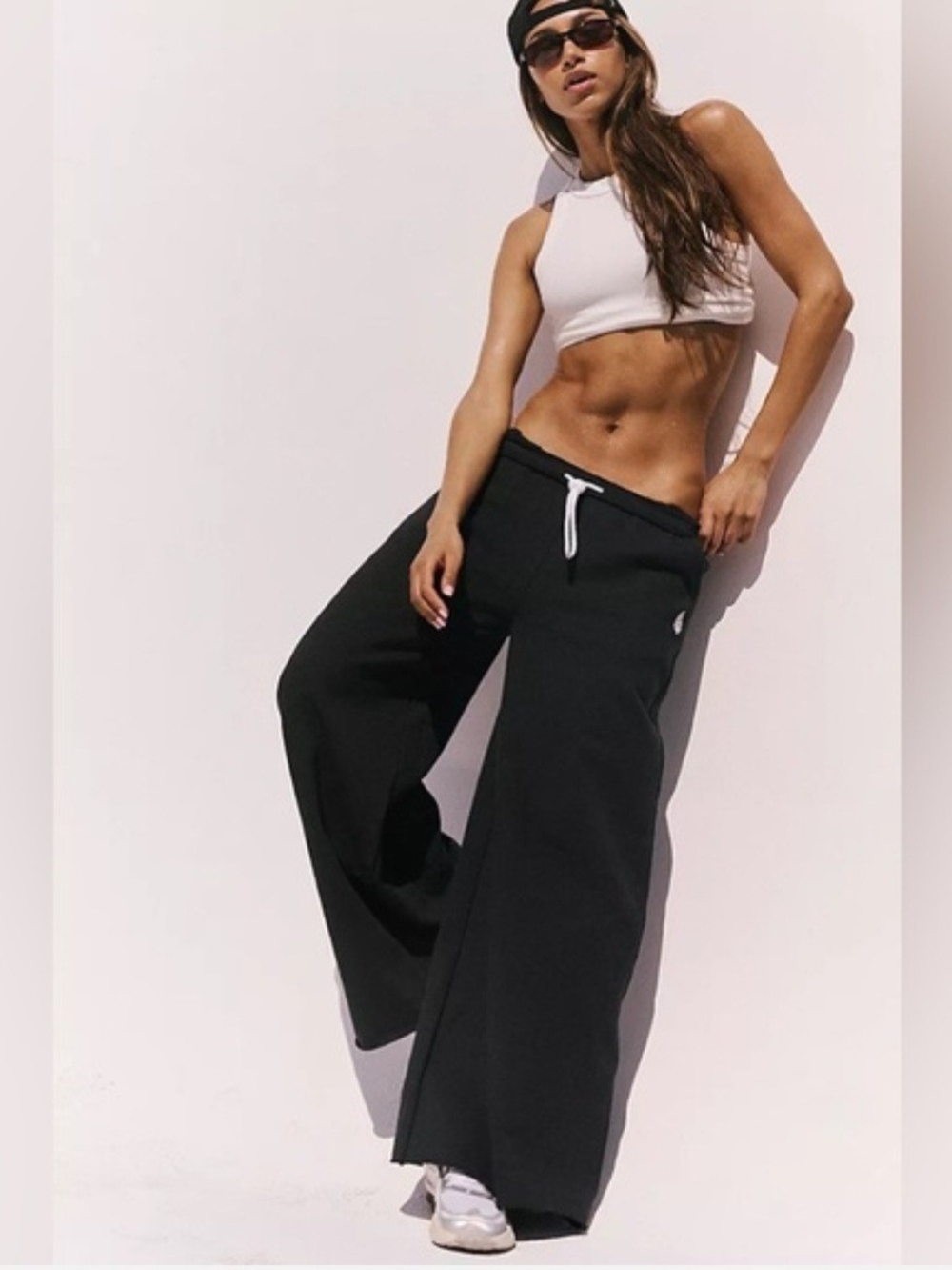 NWT Free People Movemrnt For The Win Wide Leg Sweatpants, Sz L